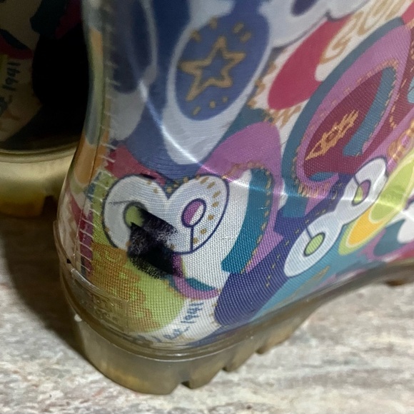 Coach Poppy Pixy multicolored tall rain boots - Picture 5 of 14